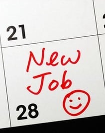 New Job calendar entry with smiley face