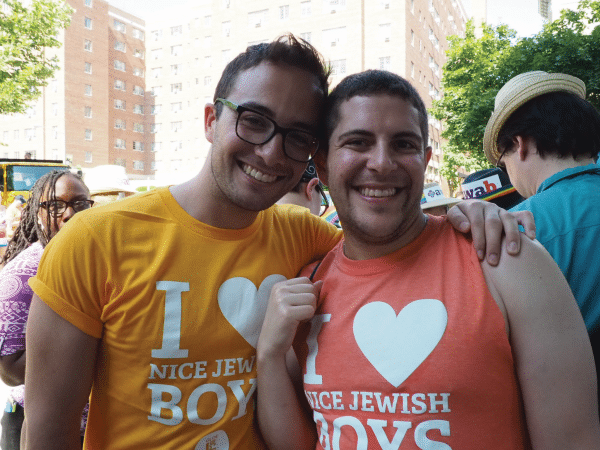 two young men at DC pride event