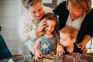 Parents Blessing Children