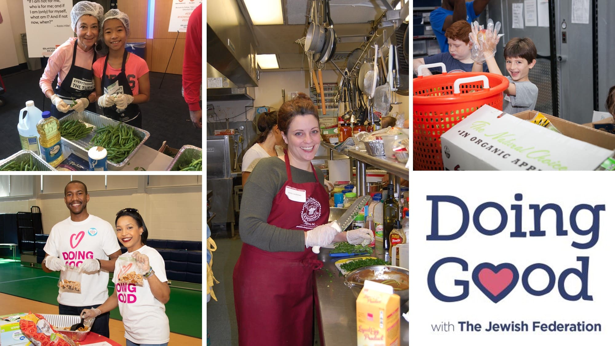 Doing Good food volunteer projects collage